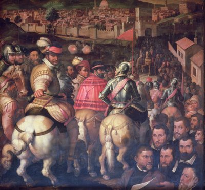 Il trionfo dopo la guerra con Siena dal soffitto del Salone dei Cinquecento, 1565 da Giorgio Vasari